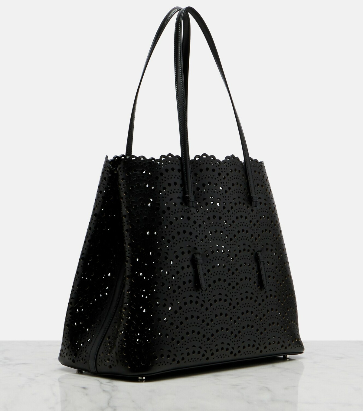 Alaïa Mina 37 Vienne leather tote bag