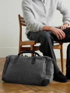 Bennett Winch - Commuter Leather-Trimmed Suede Holdall