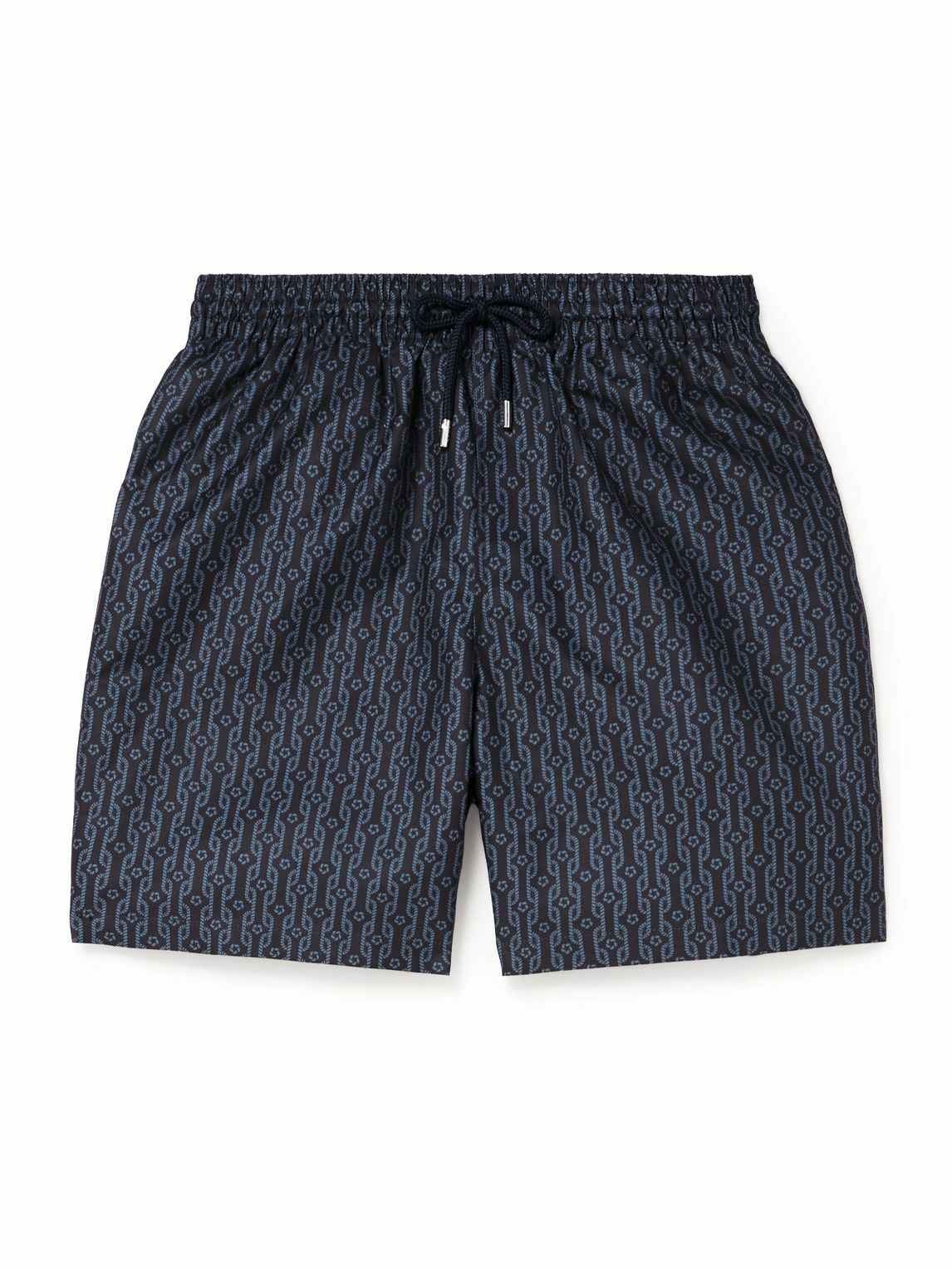 Derek Rose - Tropez Straight-Leg Mid-Length Printed Swim Shorts - Blue