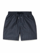 Derek Rose - Tropez Straight-Leg Mid-Length Printed Swim Shorts - Blue