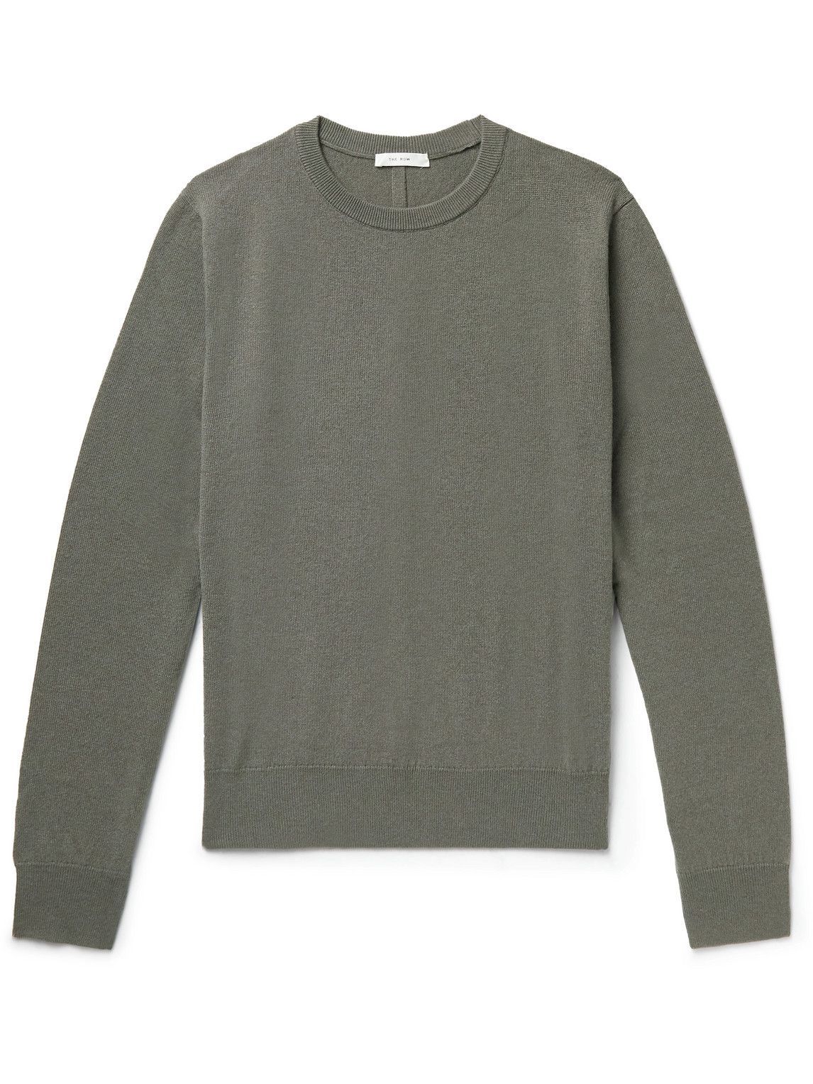 The Row Benji Cashmere Sweater Green The Row