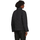 John Elliott Black Nylon Quilted Hunting Jacket