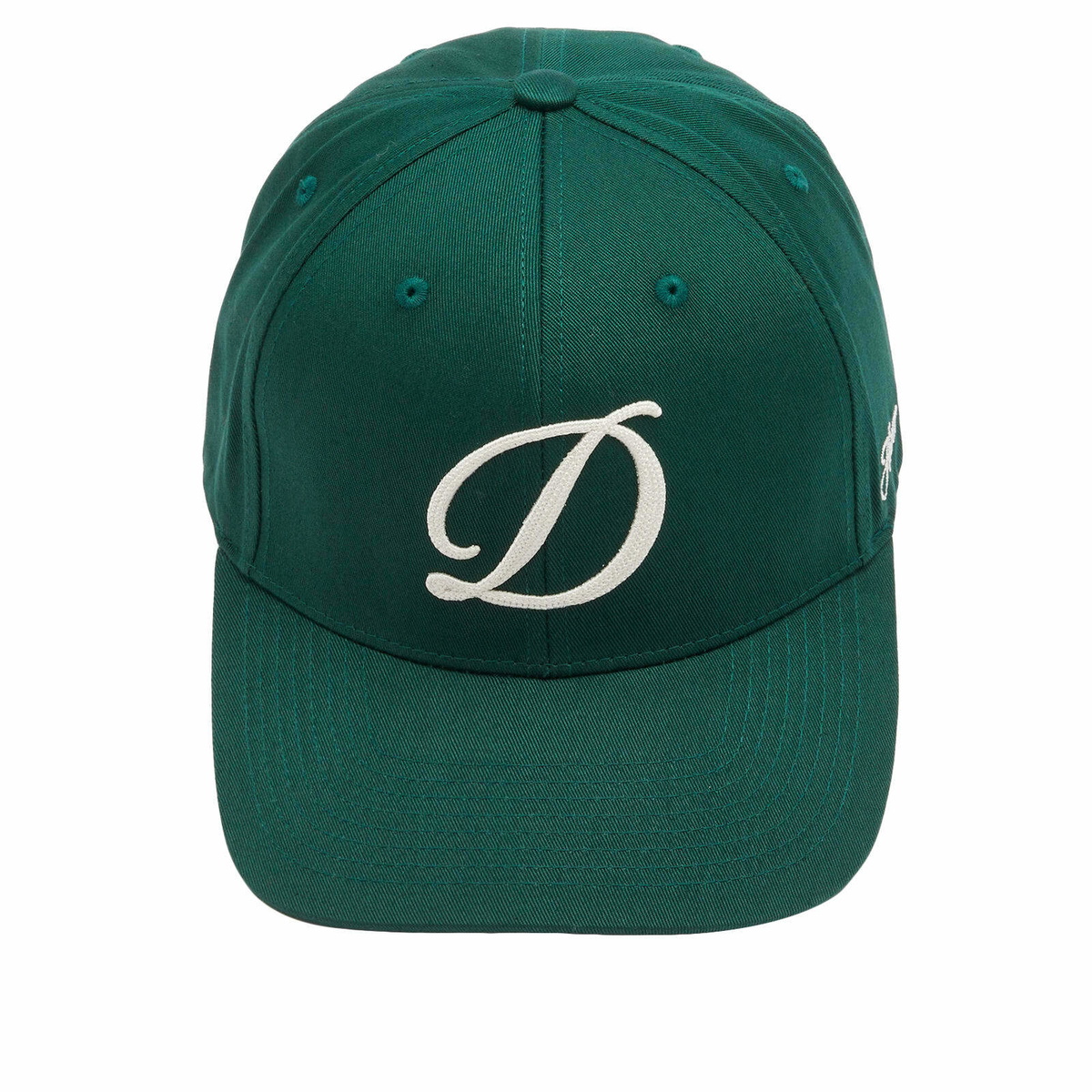 Dime Men's Cursive D Full Fit Cap in Forest Green Dime