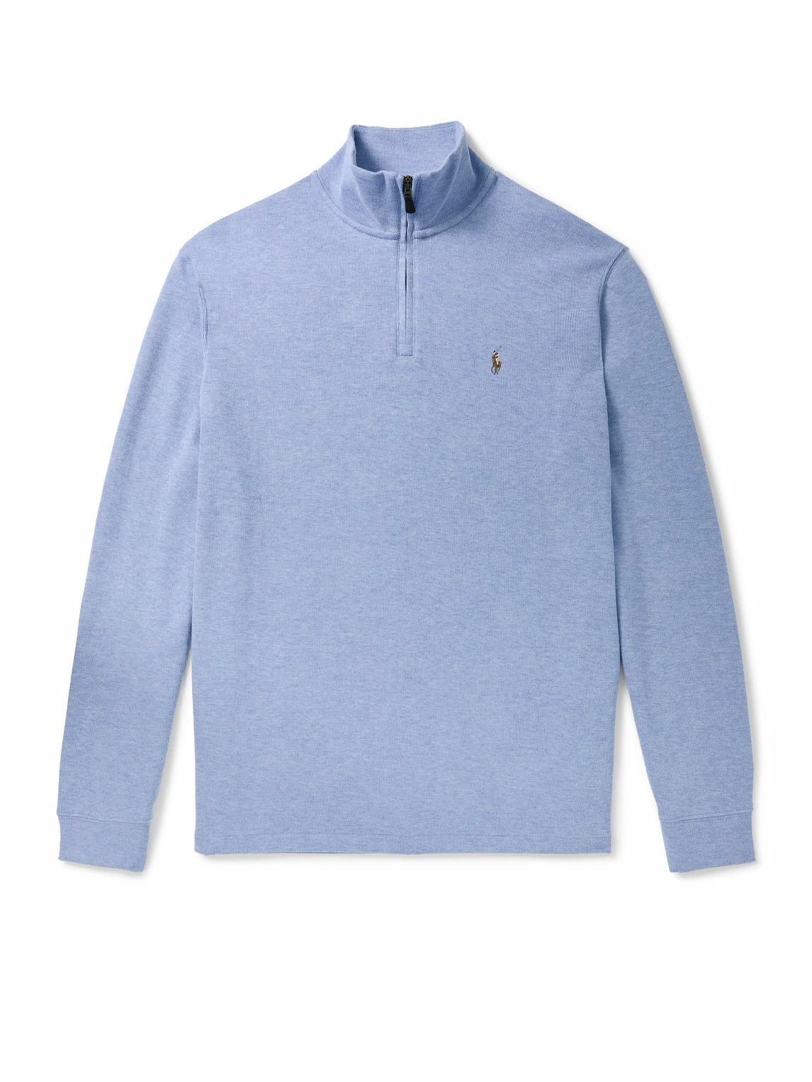 ☆週末sale☆ TFW49 KNIT POLO Polo Ralph Lauren - Waffle-Knit Pima Cotton Half-Zip Sweater