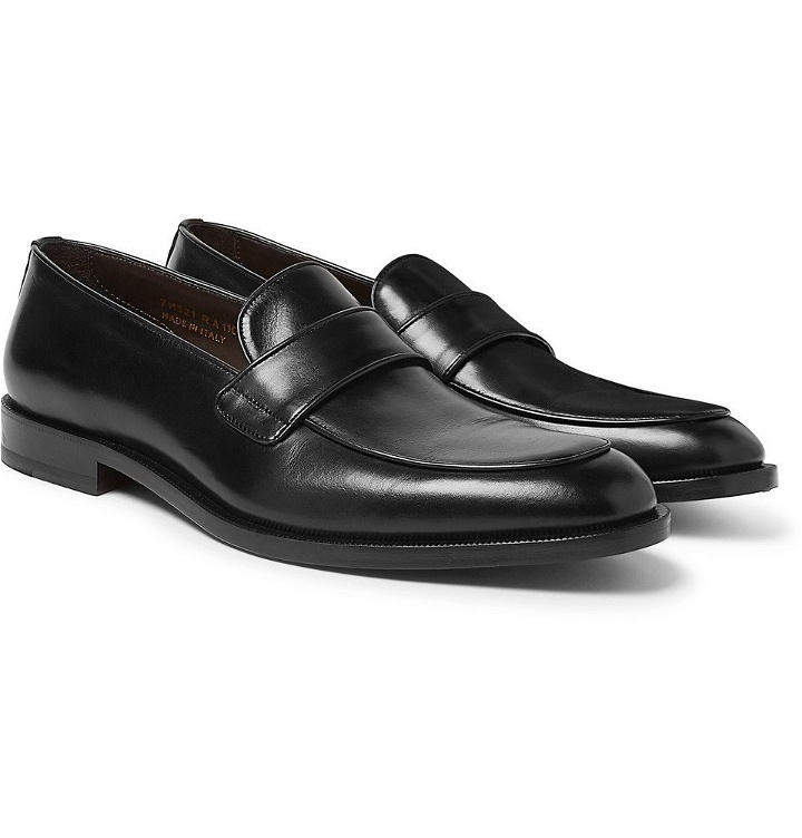 Photo: Canali - Leather Penny Loafers - Black