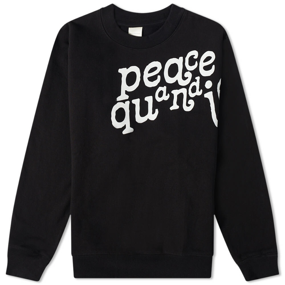 Photo: Museum of Peace and Quiet Etched Crew Sweat in Black