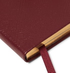 Kingsman - Smythson Panama Cross-Grain Leather Notebook - Burgundy