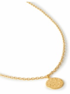 Mikia - Polaris Gold-Plated Diamond Pendant Necklace