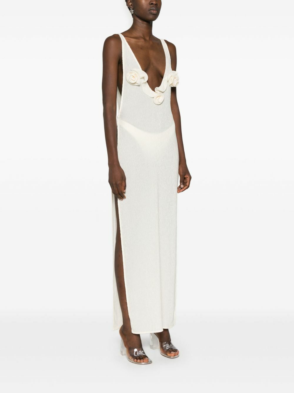 Magda Butrym Floral-Appliqu Maxi Dress Magda Butrym