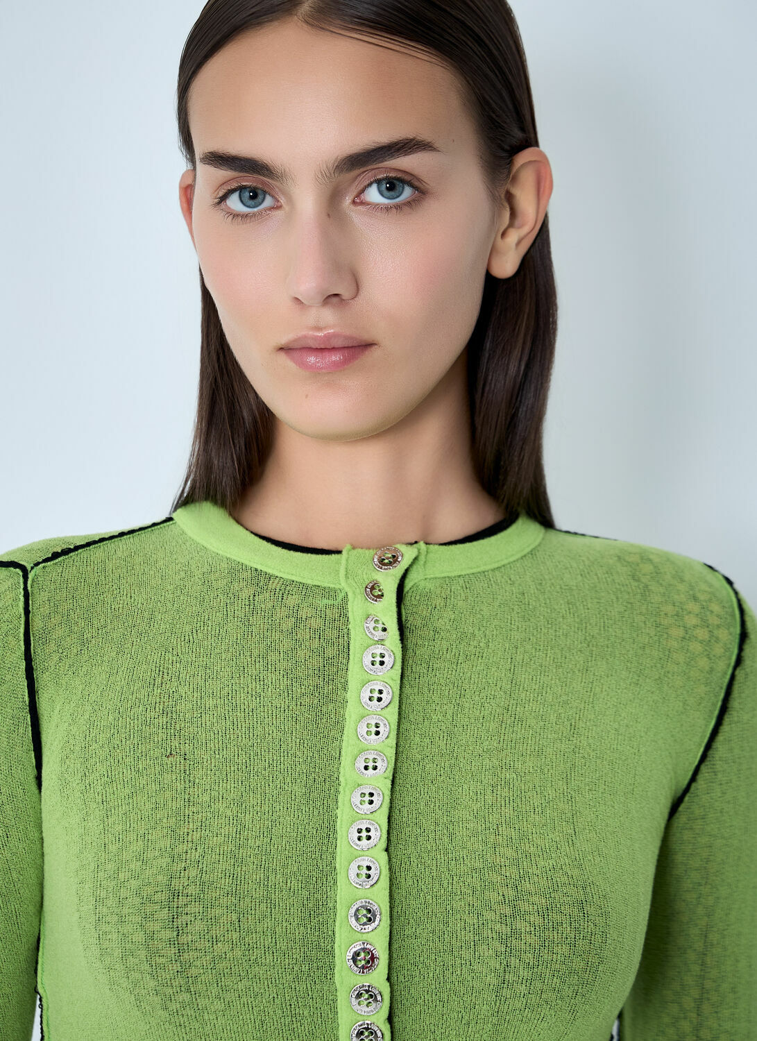 Chopova Lowena Fishnet Cardigan