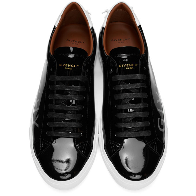 Givenchy Black Patent Urban Knots Sneakers