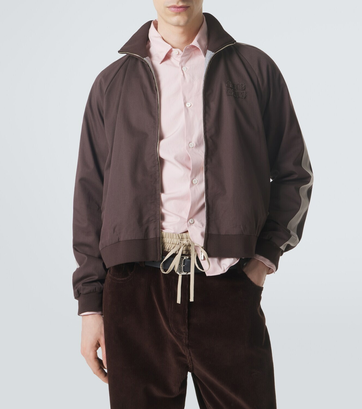 Miu Miu Cotton twill bomber jacket