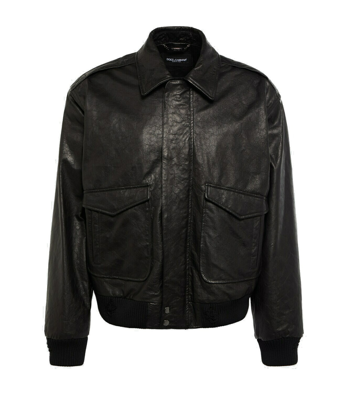 DOLCE & GABBANA - Leather Jacket Dolce & Gabbana