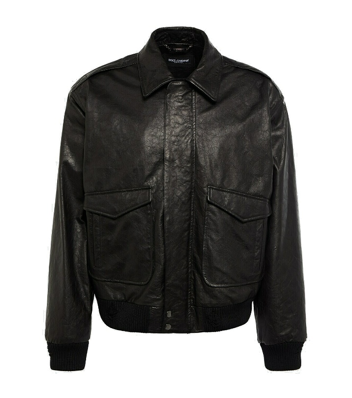 Photo: Dolce&Gabbana - Leather jacket