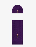 Polo Ralph Lauren   Hat And Scarf Purple   Mens