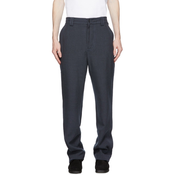 Photo: Jacquemus Navy Wool Le Pantalon de Costume Trousers