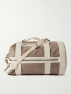 Brunello Cucinelli - Leather-Trimmed Canvas Weekend Bag