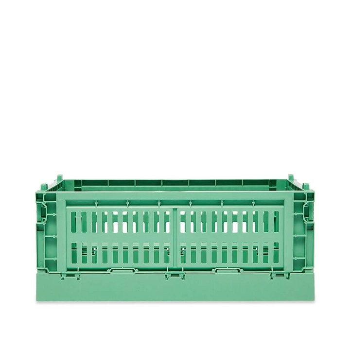 Photo: HAY Small Recycled Colour Crate in Dark Mint