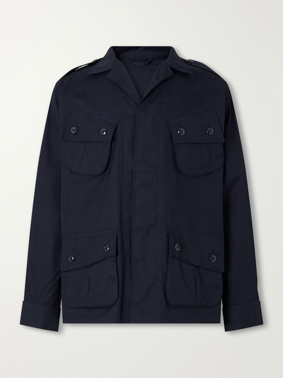 Fortela - Jungle Cotton-Gabardine Jacket - Blue