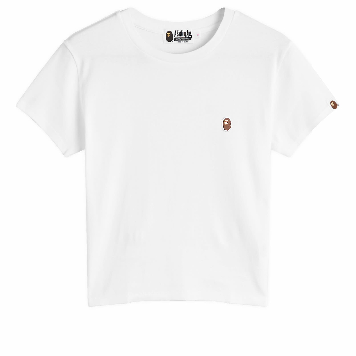 A Bathing Ape Women's One Point Baby T-Shirt in White
