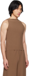 Birrot Tan Boatneck Tank Top
