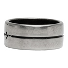 Givenchy Silver Signature Logo Ring
