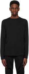 Snow Peak Black Moisture-Wicking Long Sleeve T-Shirt