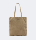 Prada Large crochet suede shopper