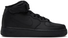 Nike Black Air Force 1 '07 Mid Sneakers