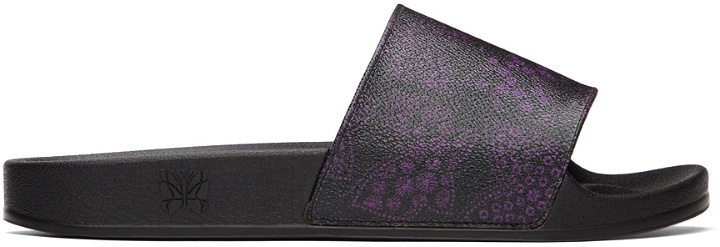 Photo: NEEDLES Black & Purple Papillion Shower Sandals