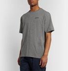Patagonia - Responsibili-Tee P-6 Logo-Print Recycled Cotton-Blend Jersey T-Shirt - Gray