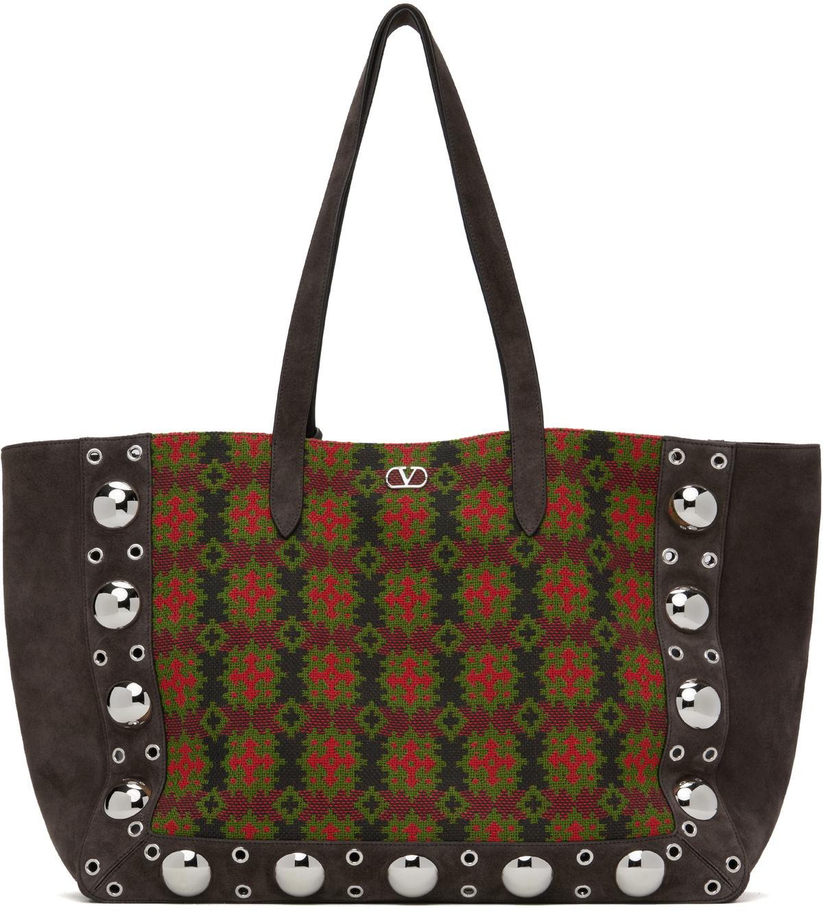 Valentino Brown Nellcôte Large Shopping Tote
