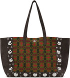 Valentino Brown Nellcôte Large Shopping Tote