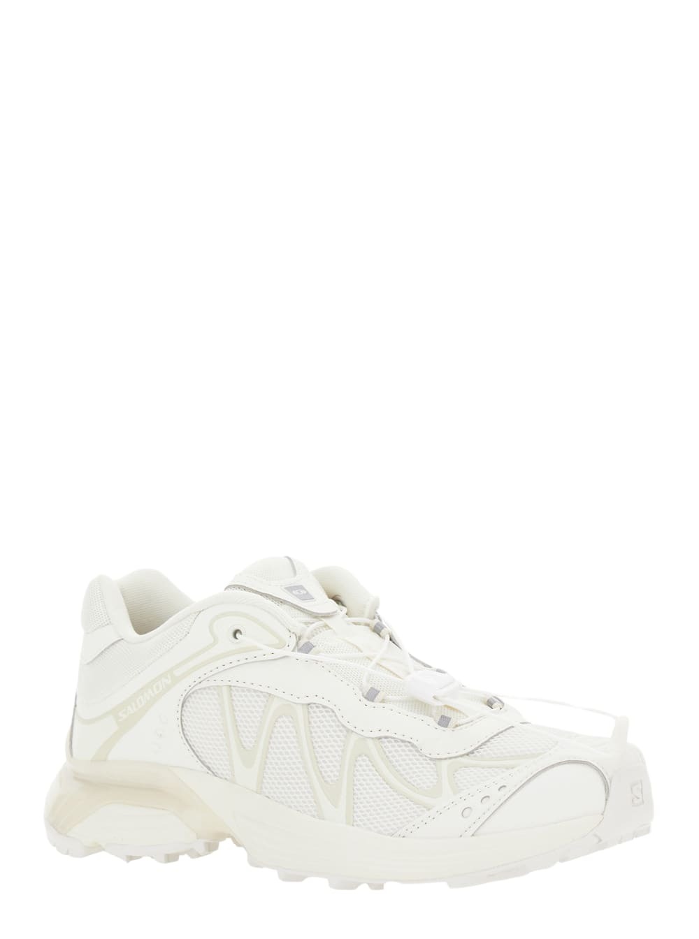 Salomon xt-whisper White Sneakers With Printed Logo On The Side And Drawstring Closure In Fabric Unisex