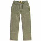 Butter Goods Men's Washed Canvas Double Knee Pant in Fern
