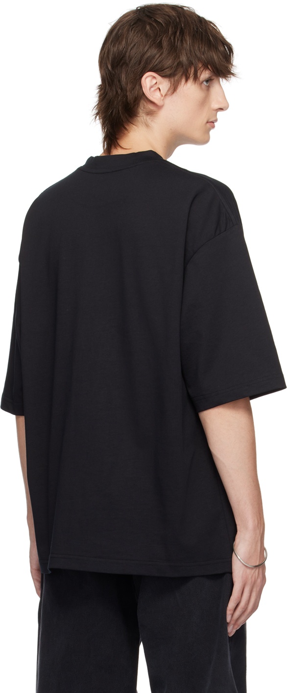 Ann Demeulemeester Black Embroidered T-Shirt
