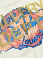 Gallery Dept. - Doc Johnson Toys 4 Love Glittered Printed Cotton-Jersey T-Shirt - Neutrals