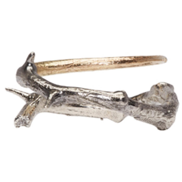 Photo: Pearls Before Swine Silver and Gold Thorn Ring