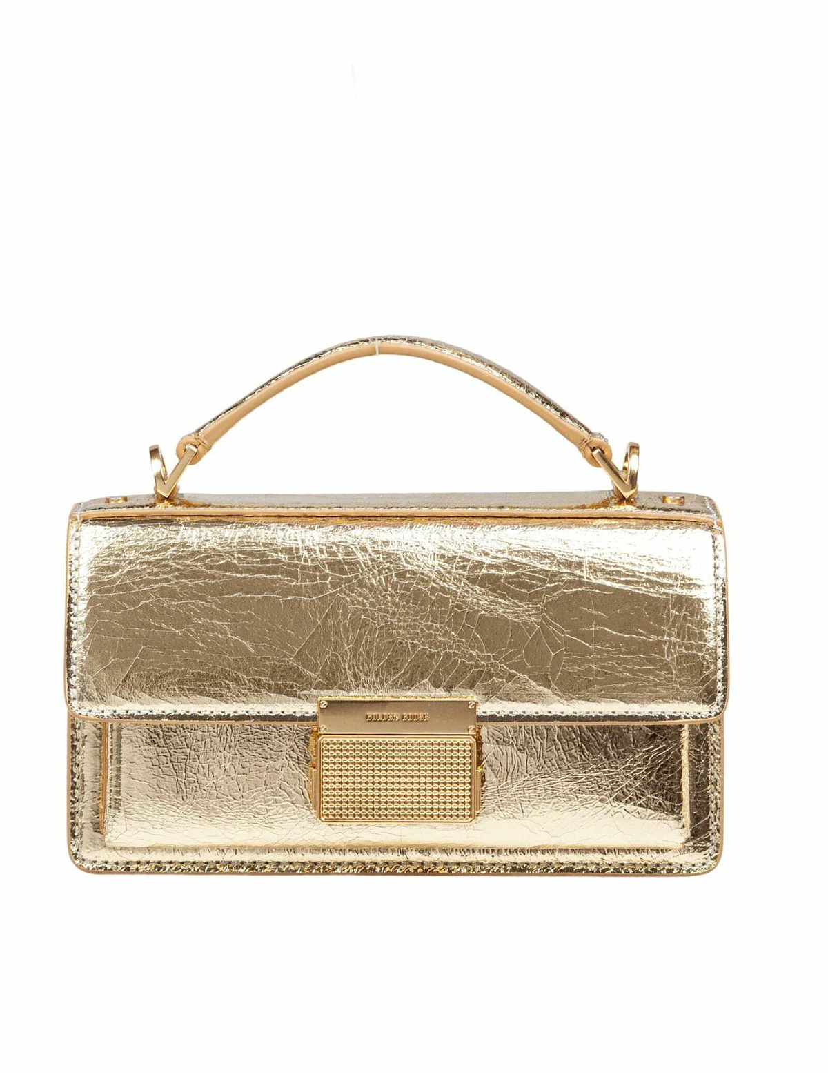 ハンドバッグ Golden  Deluxe Brand Vita Handbag In Vintage Leather Vita Bag in brown vintage leather with gold details