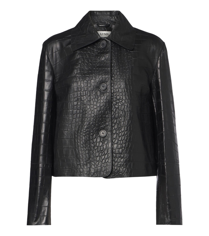 Photo: Arma Emy croc-effect leather jacket