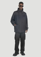 4 Moncler Hyke - Rhonestock Short Parka Coat in Black