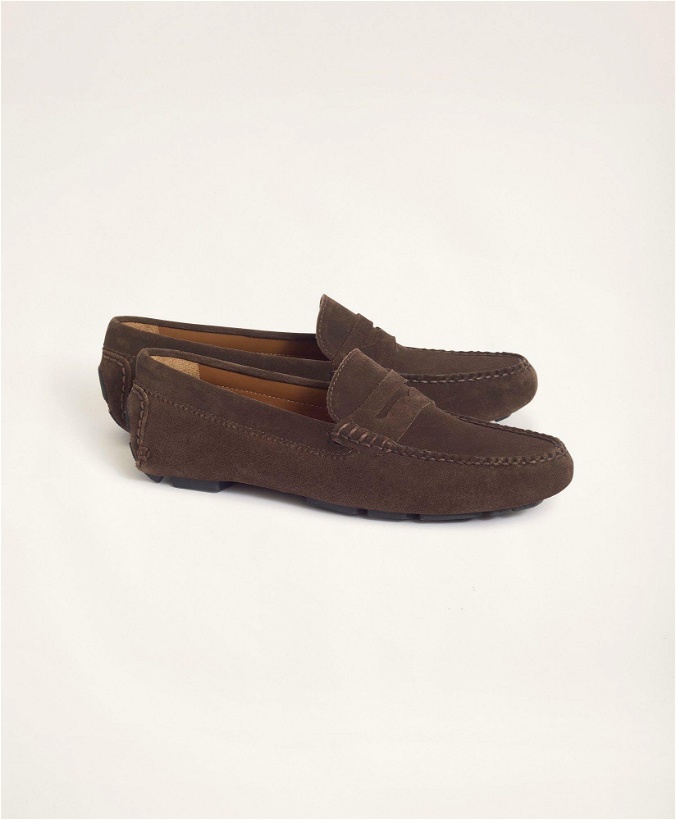 Photo: Brooks Brothers Men's Bellport Driving Moc Shoes | Brown