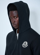 Moncler Zip Hoodie with Logo Patch