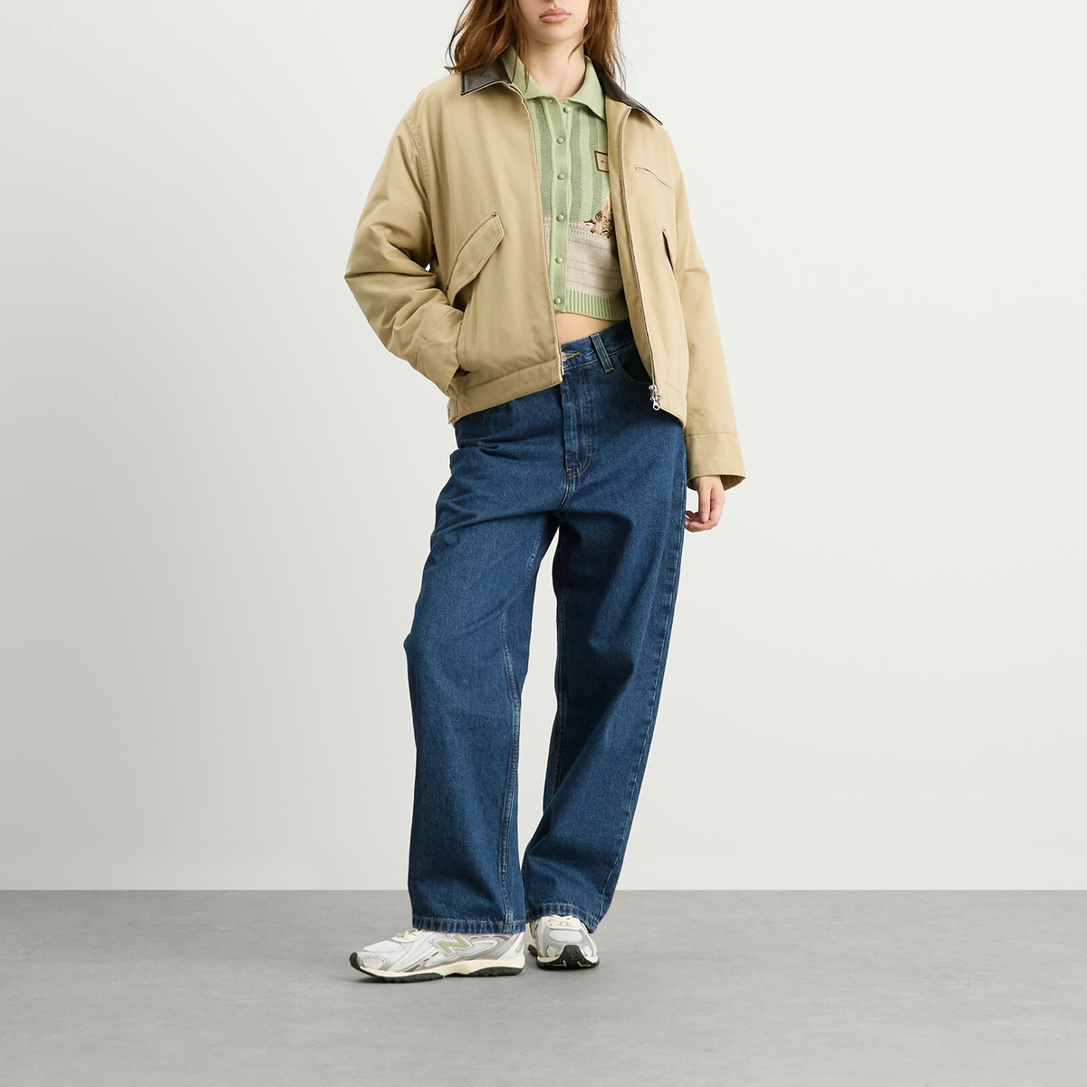 House Of Sunny Women's Sleepy Cat Cardigan in Matcha