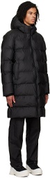 RAINS Black Alta Puffer Coat