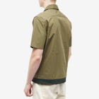 Fred Perry Authentic Men's Ribbed Hem Vacation Shirt in Uniform Green