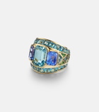 Marina B Ezia 18kt gold ring with gemstones