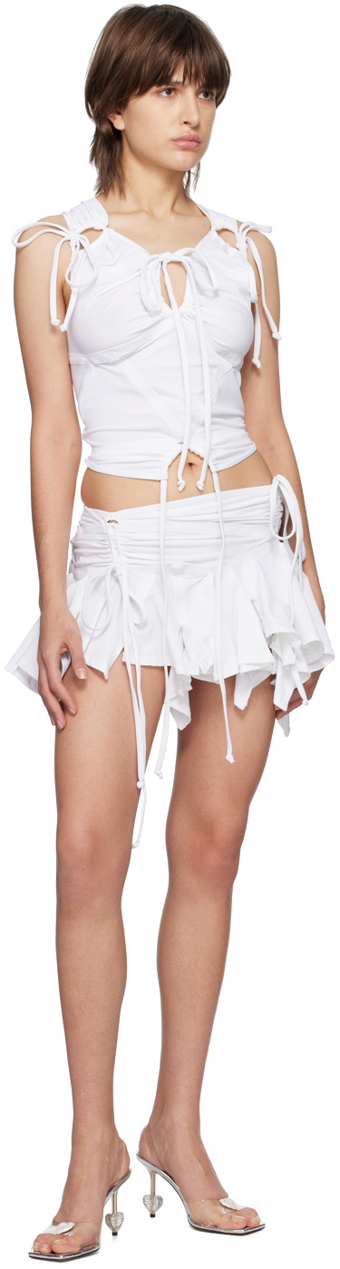 Emily Watson SSENSE Exclusive White Tankini Miniskirt