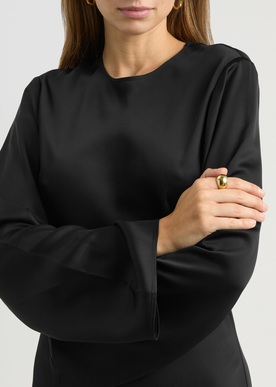 Rohe Satin Maxi Dress Black