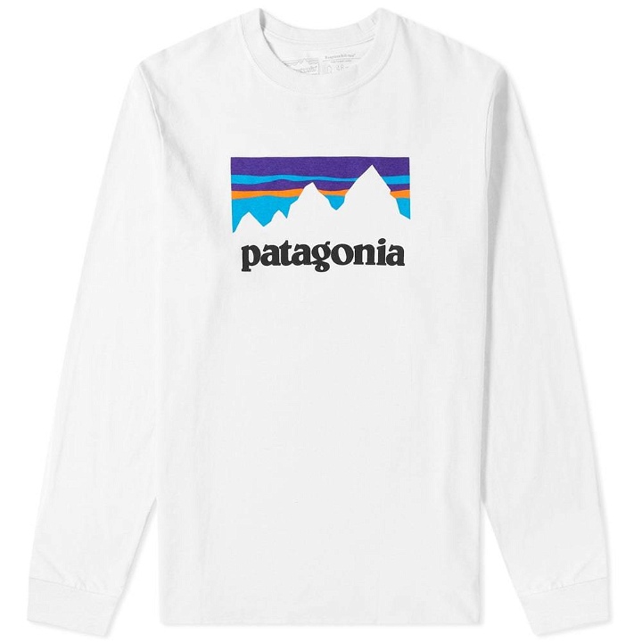 Photo: Patagonia Long Sleeve Shop Sticker Responsibili-Tee